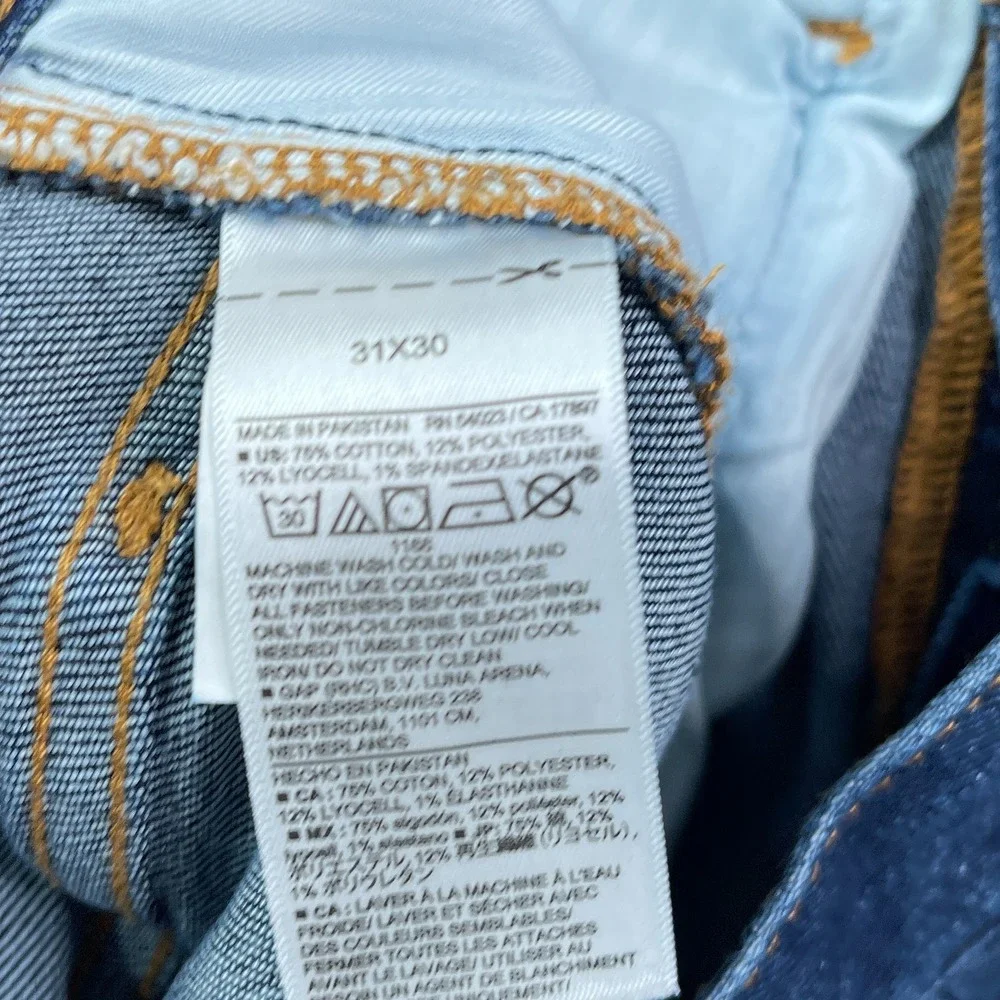 Banana Republic Jeans Mens 31x30 Blue Travel Athletic Washwell Stretch Denim